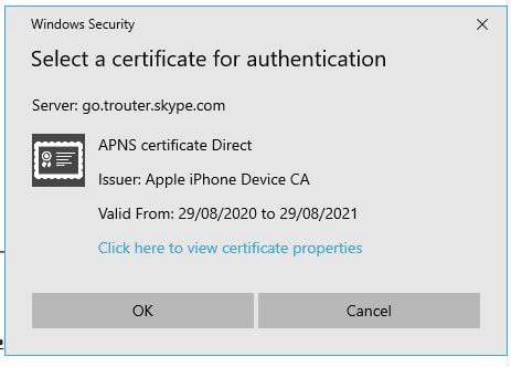 windows 10 security select a certificate popup smart card|how to disable certificates in outlook.